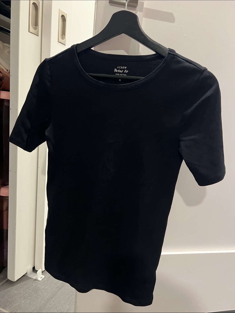 J. Crew Black Short-Sleeve Crewneck Tee